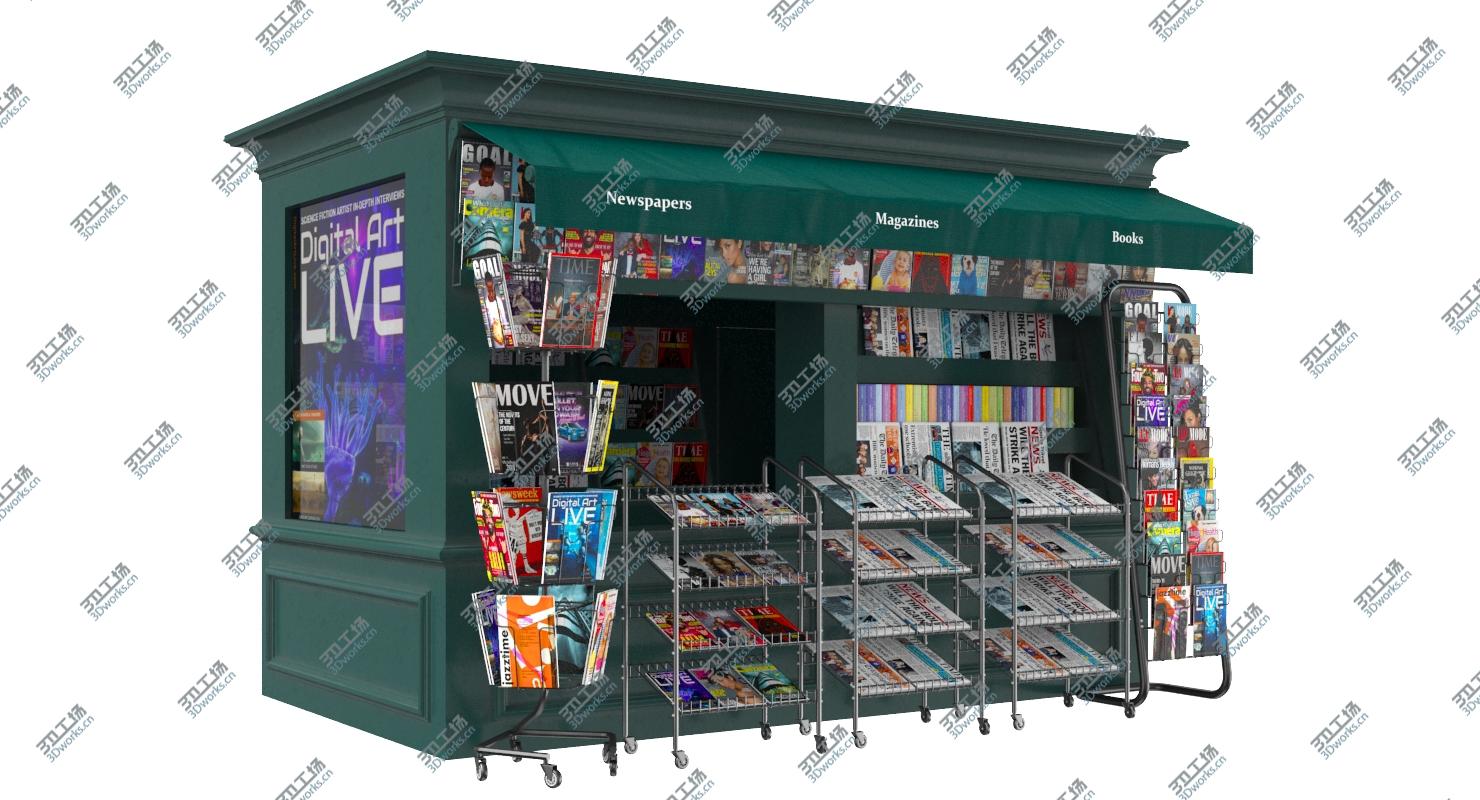 images/goods_img/2021040232/3D News Stand Kiosk Booth model/2.jpg